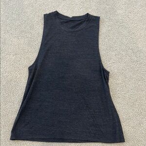 Alo Sleeveless Dark Heather Gray Women's Top